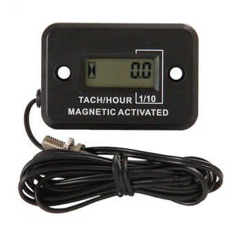 

Digital gasoline Diesel engine hour meter tachometer for mining machinery concrete mixer generator Excavator roller mast crane