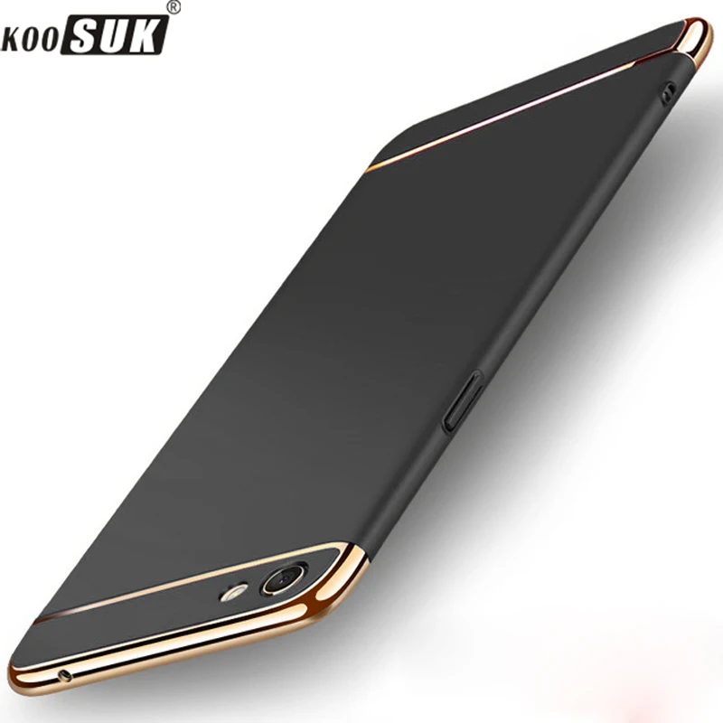 Роскошный чехол для OPPO R9S Plus телефона 3 в 1 с полной защитой металлический матовый