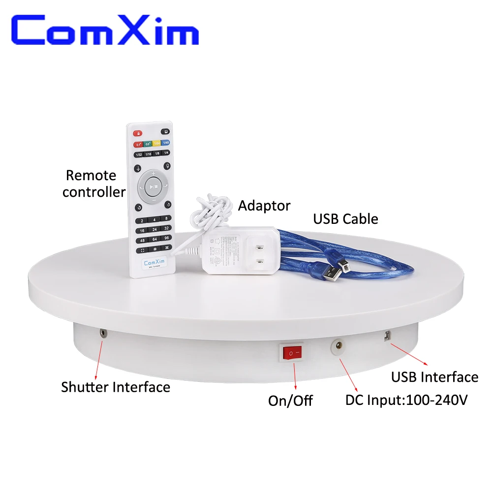 ComXim 360 Degree Photography Turntable - WiFi & USB…