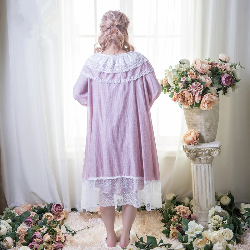Женский халат ночная рубашка принцессы комплект ночного белья|nightgown for women|nightgown