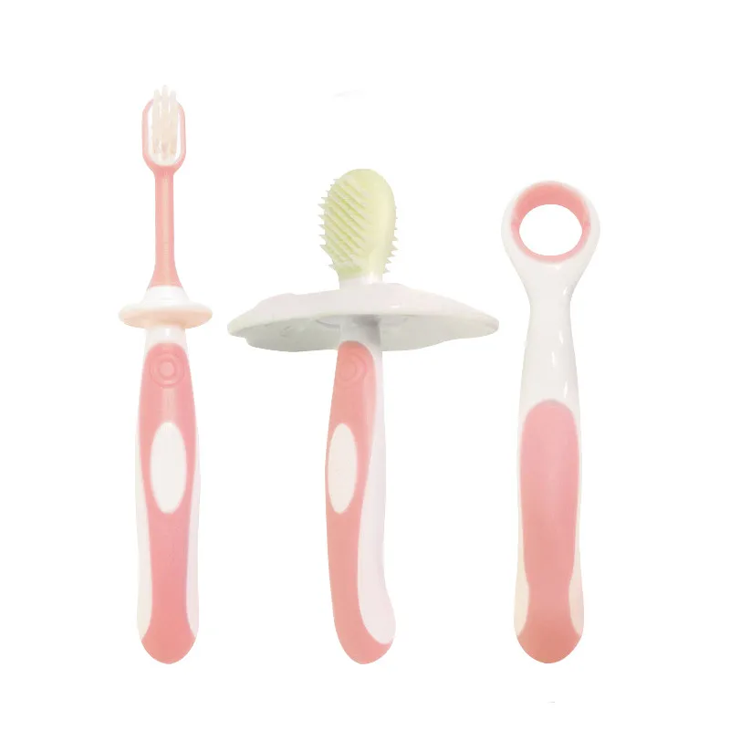 

3 in 1 Baby Teether Toothbrush Shape Teethers Silicone Teething With Safe Design For Baby Teether Oral Care Dental Care