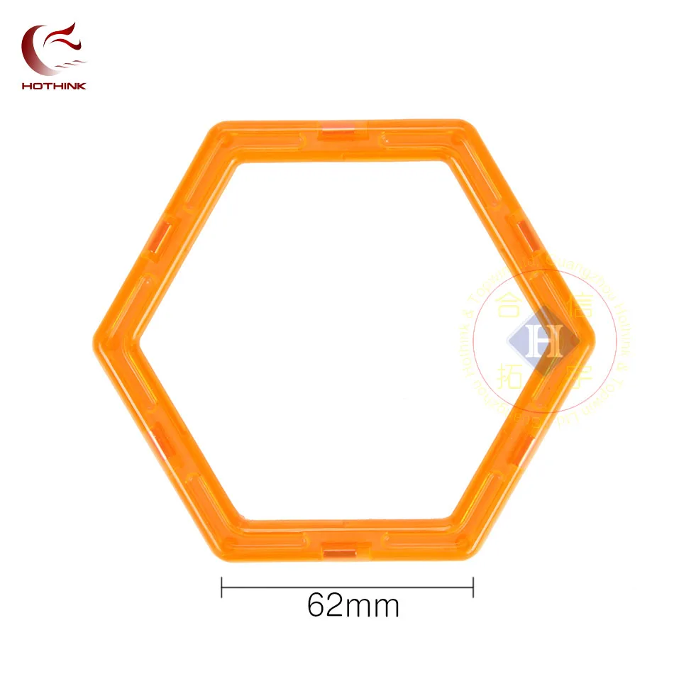 

Hothink 5 pcs Big size Hexagon Magnetic Blocks DIY building bricks parts accessory construct Magnet model Educational toys