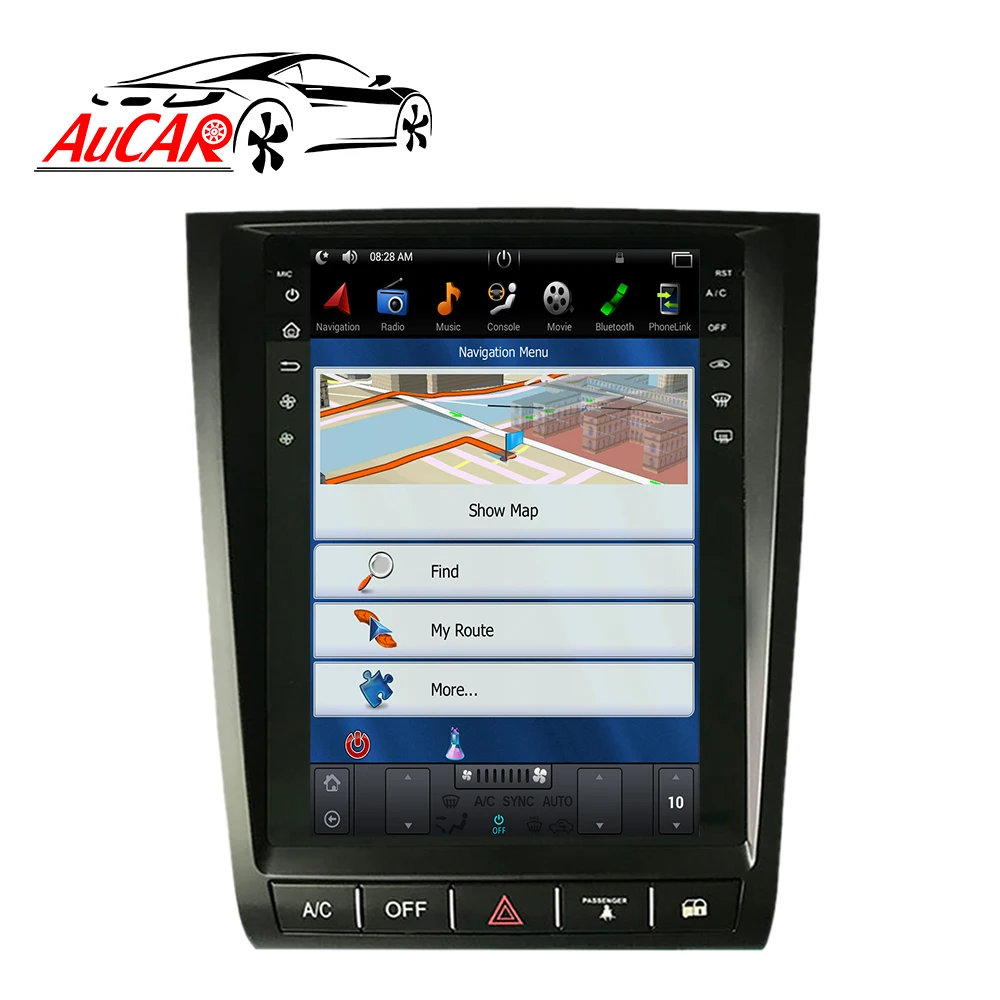 Excellent AuCAR 2 din Android 8.1 Tesla Style IPS Screen 12.1‘’ Car radio For Lexus GS300 GS350 GS400 GS430 GS460 1 din cassette player 4