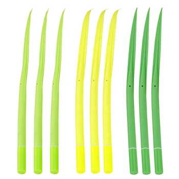 

9 PCS Creative Tiny Green Grass Gel Pen Blade Grass Potting Decoration Zakka Stationery Caneta Office Supplies Material School