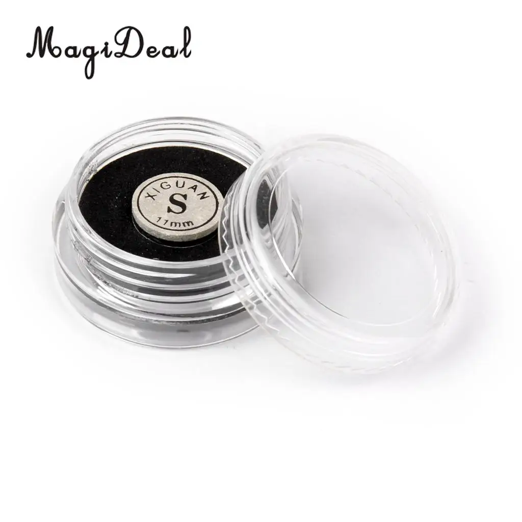 MagiDeal 1pc 11mm Snooker Cue Tip Artificial Leather Humidity Resistant Box Glue on Rate S Indoor Game Snooker Billiard Access