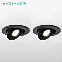 Светодиодный потолочное утопленное пятно светильник 12 Вт 10 Вт 7 Вт 5 Вт Светодиодный ламповый светильник вращение на 360 градусов Точечный светильник для кухни, спальни, внутреннего освещения