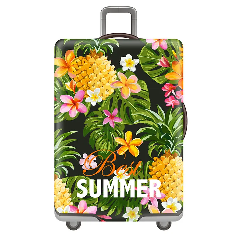 Эластичный Чехол для багажа с рисунком джунглей, защитный чехол для Dustproof18-32 дюймов, защитный чехол, аксессуары для путешествий - Цвет: A