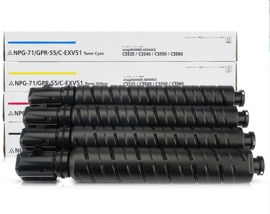 4PC/set color toner cartridg NPG71 Compatible for canon IR ADV C5560 C5550 C5540 NPG-71 copier kit printer part kcmy | Компьютеры и
