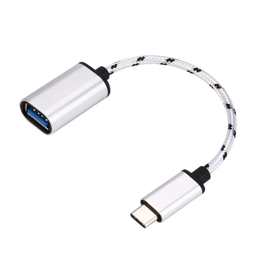 Type-C USB-C OTG usb-адаптер, кабель 3,1 штекер USB 2,0 type-A разъем адаптера для телефонов Android#3 - Цвет: Черный