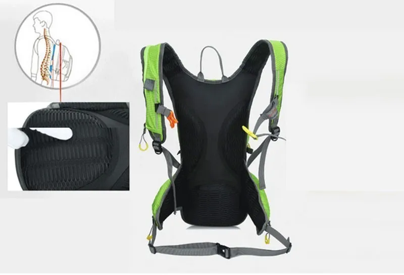 Top Waterproof MTB Bike Hydration Breathable 15L Backpack+2L Water Bags Large Capacity Bicycle Bags Cycling Knapsack Travel Packsack 32