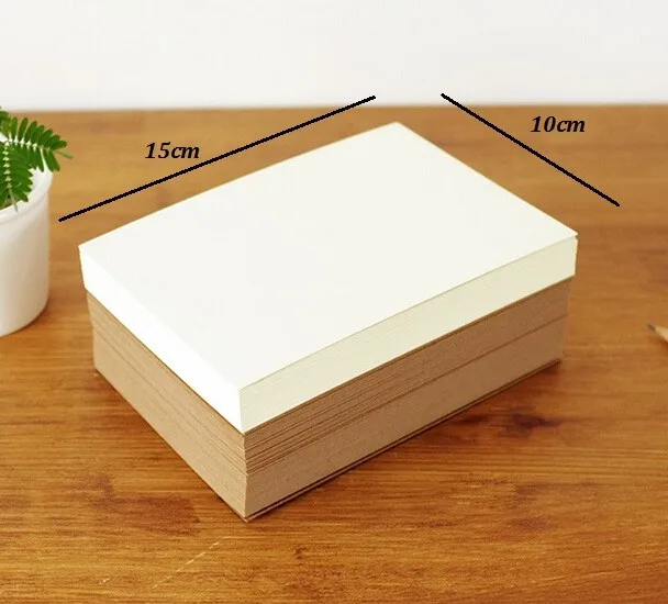 Special Price 50 100 Sheets Plain Kraft Cardstock 300gsm Thick Paper Blank Off White Black Cardboard Craft Papers 100*150mm