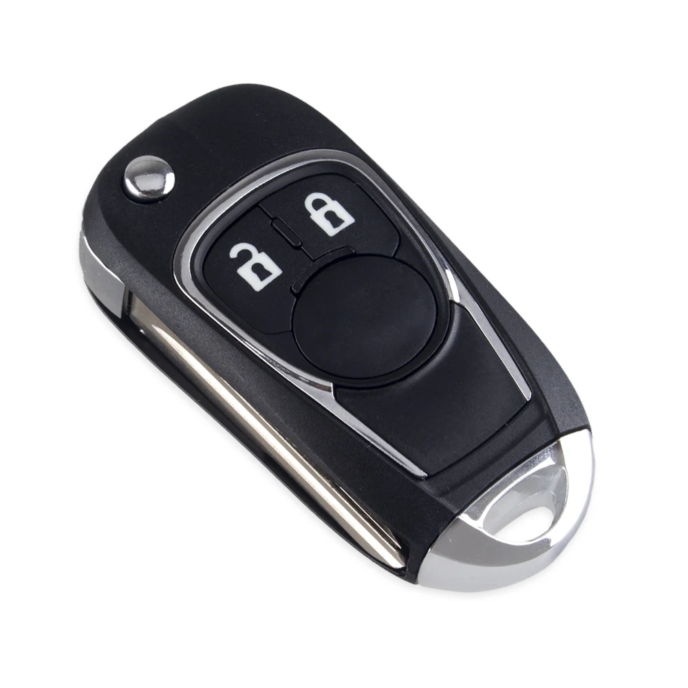 KEYYOU новая Замена для Chevrolet Spark 2 кнопки дистанционного ключа оболочки Брелок чехол модифицированный складной Флип Автомобильный ключ с левым лезвием