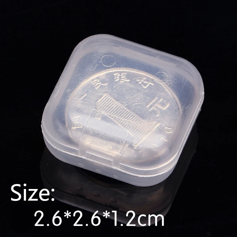transparent PP small square Boxes Plastic Packaging storage box , with