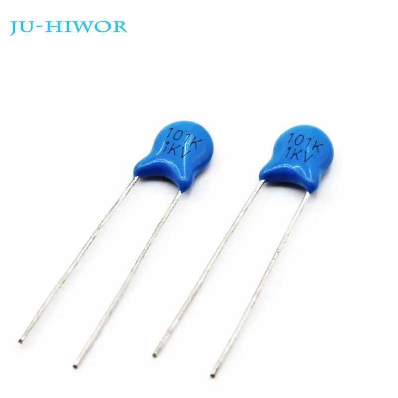 

200pcs 1KV 1000V 101 100pF High Voltage Ceramic Capacitor Pin Pitch 5mm TOL.10%