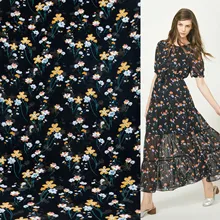 Платье Брюки Топы ткань шифон маленькая ткань с цветочным принтом Весна и лето Одежда Ткань завод прямой индивидуальный рисунок