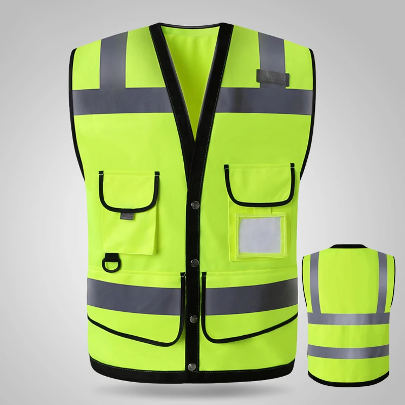 Hi vis желтые светоотражающие жилеты безопасности жилет