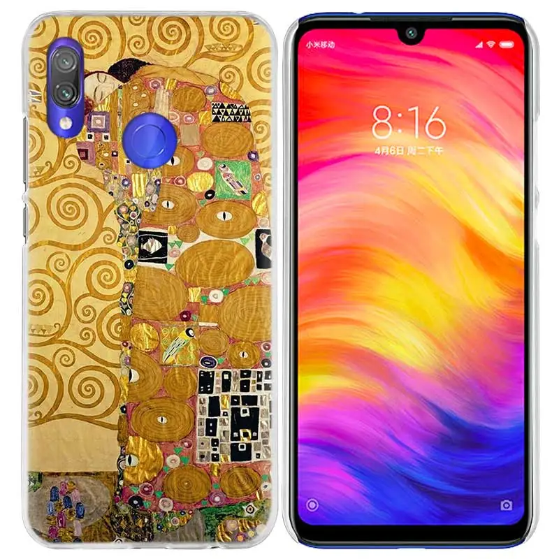 Чехол Kiss Gustav Klimt для Xiao mi Red mi Note 7 8T 6 6A Pro S2 5 5A 4X mi Note10 A1 A2 9 8 lite Play F1 жесткий чехол для телефона - Цвет: 01