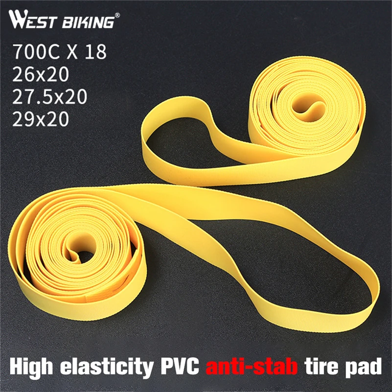 WEST BIKING 2PCS Bike Tire Pad Anti-puncture Belt Bicycle Tire Liner Cycling Tyre Tube Protector Multifunction MTB Bike Tools