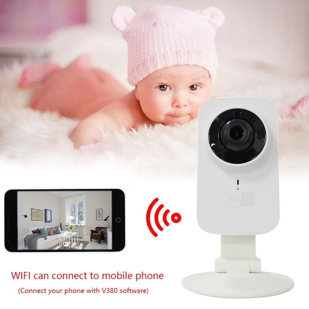 

CYSINCOS Baby Monitor Portable WiFi IP Camera 720P Reless Baby Camera Surveillance Home Security Camera Smart Phone Video Record