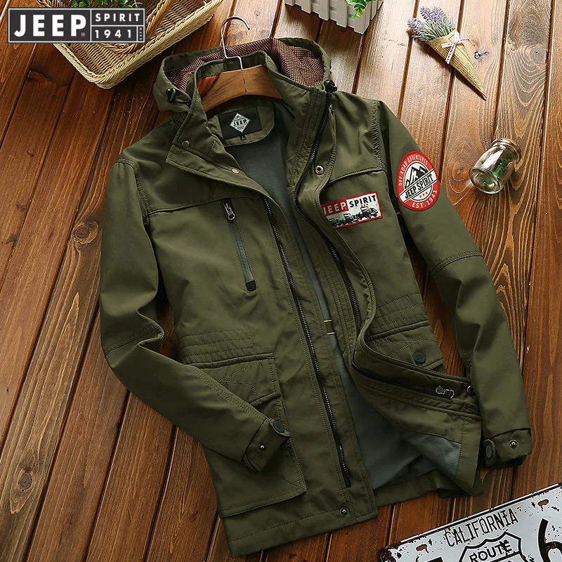 

AFS J EEP high quality Plus size 3X Men's Autumn Winter Man Medium and long Jacket 2018 Men Coat Overcoat Male Clothes Outwear