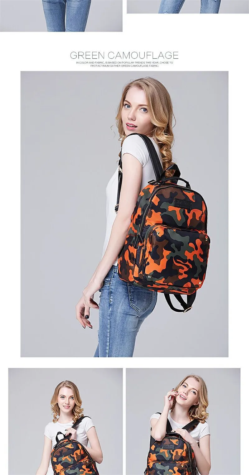 2018 Brand New Super Star Same Type Camouflage Machine Washable Mummy bag High-Quality Ladies Fashion Backpack15