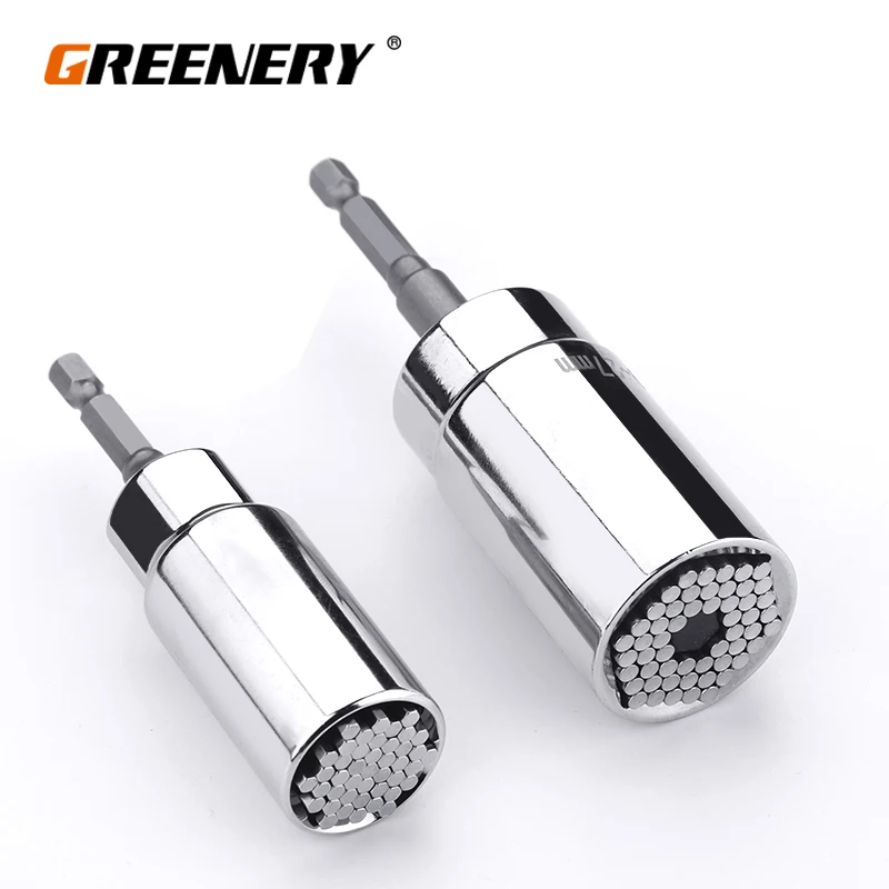 

Greenery Universal Torque Wrench Head Set Socket Sleeve 7-19mm Power Drill Ratchet