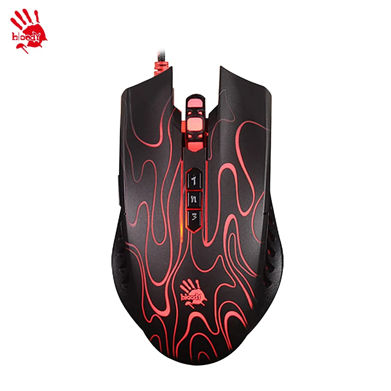 

A4tech/ bloody P81 wired game mouse professional gaming game notebook computer mouse LOLcf macro programming P81 USB Backlight