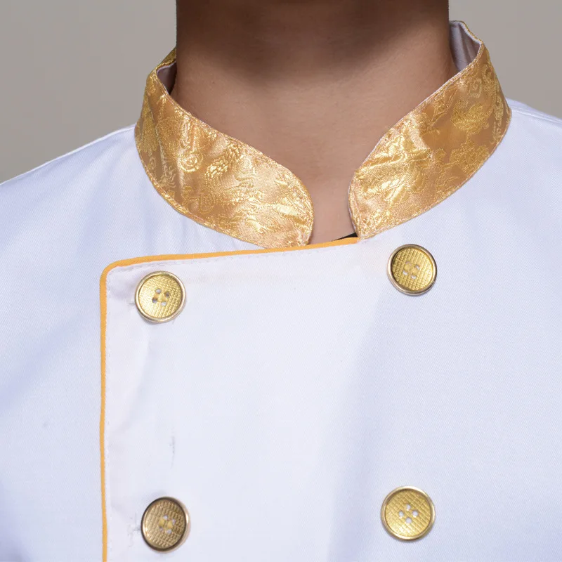 gold chef coat