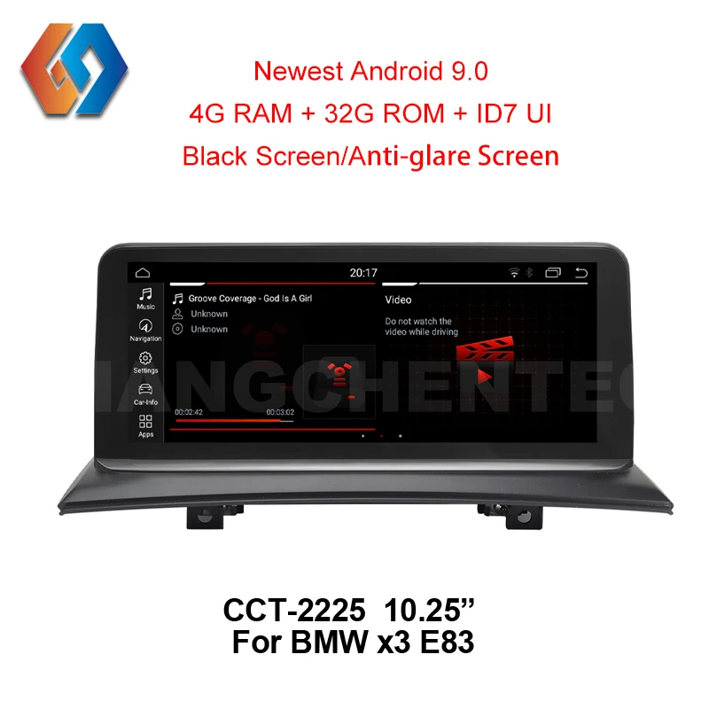 10 25 &quotсенсорный экран автомобильный gps Мультимедиа для BMW X3 E83 2004 2009 Android 9 0 радио