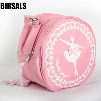 

Kids Cute Ballet Dance Round bag Girls Pink Princess Ballet Crossbody Shoulder Bag With Dance Girls AS8602