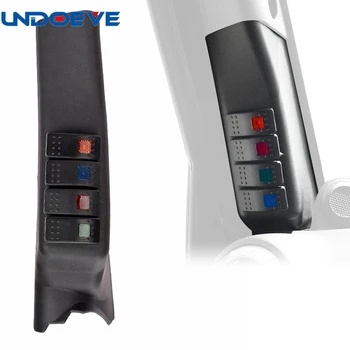 

Undoeve Left A Pillar Switch Pod Panel 4 Rocker Switches for JEEP Wrangler 2011 2012 2013 2014 2015 2016 2017 JK / JKU