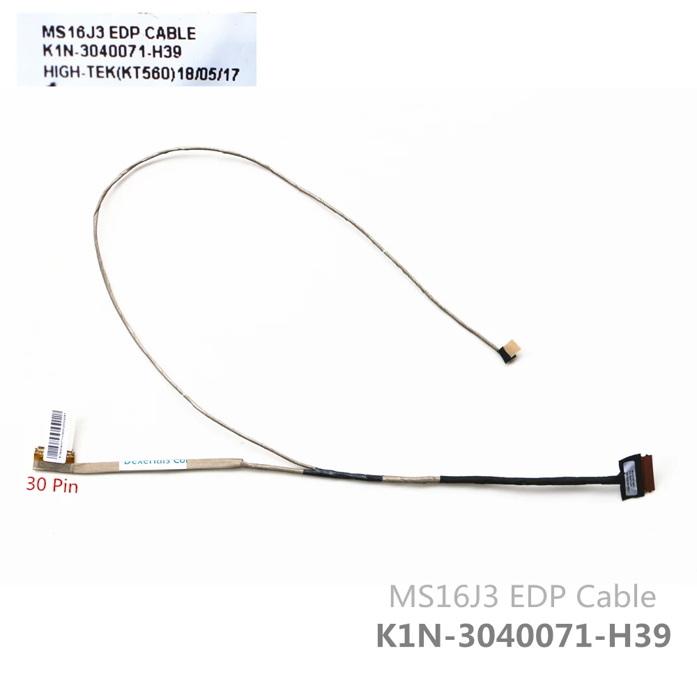 Новый кабель для ноутбука MSI GL62M Lcd Lvds K1N-3040071-H39 MS16J3 |