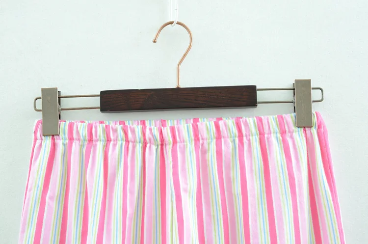Женская Хлопковая пижама, костюм для отдыха на весну и осень, домашняя одежда, розовые полосатые пижамные комплекты, женская пижама, женская сексуальная одежда для сна