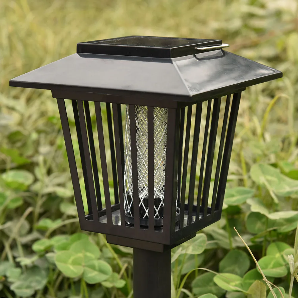 Hot Sale High Quality Solar Mosquito Killer Insect Zapper Accent Kill bugs killer with Solar LED Garden Light Lamp Drop Shipping