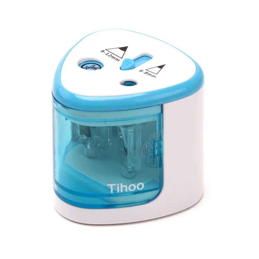 Unique 2 Compact Holes Art Sketch Electric Pencil Sharpener School Stationery Automatic Pencil Sharpener Office Accessories Unique 2 Compact Holes Art Sketch Electric Pencil Sharpener School Stationery Automatic Pencil Sharpener Office Accessories