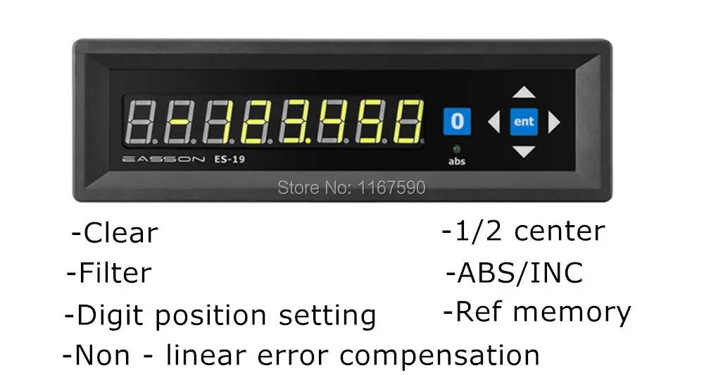 Цифровая индикация ES-19, одноосевой дисплей, цифровая индикация dro и линейная шкала, 5 микрон, линейный энкодер