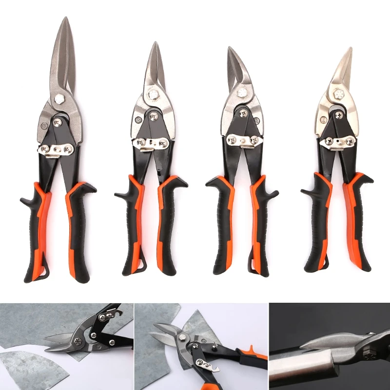 Новые качественные ножницы для резки ручной инструмент Прямые изогнутые авиационные оловянные ножницы для листового металла