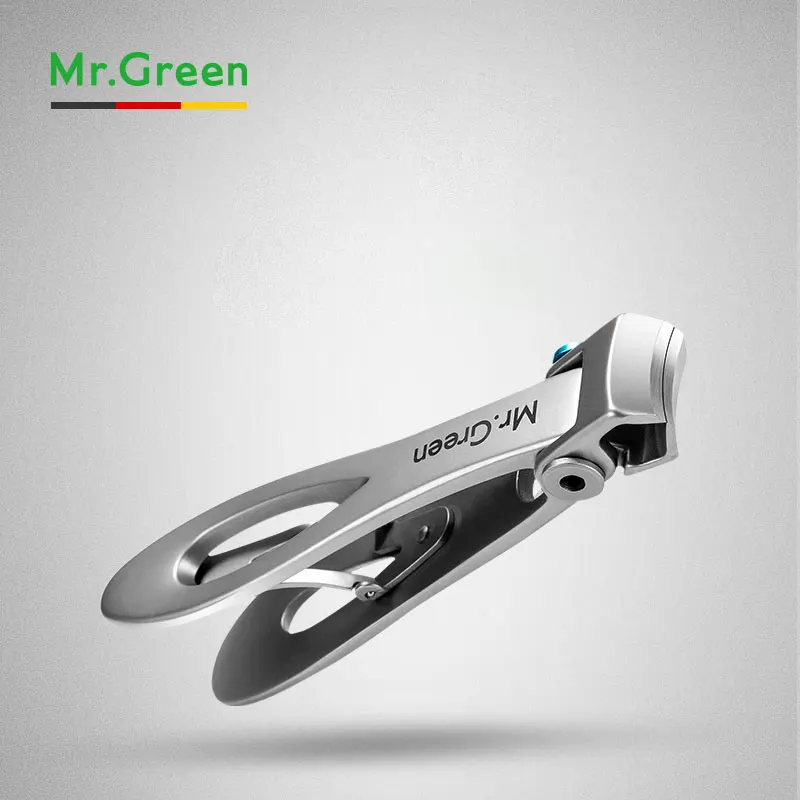 MR. GREEN машинка для стрижки ногтей Триммер из нержавеющей стали инструменты для маникюра толстые ножницы со стеклянной пилочкой кусачки для ногтей
