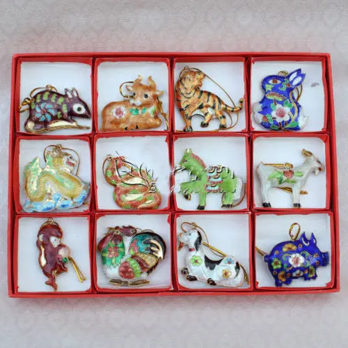 Buy Collectibles Chinese Cloisonne/Enamel 12 Zodiac