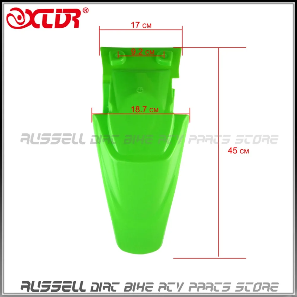 KLX110 Style Dirt bike plastic Fenders Mudguard kits Mugard & Plastic Covers FOR KX65 KLX110 DRZ110 Accessories