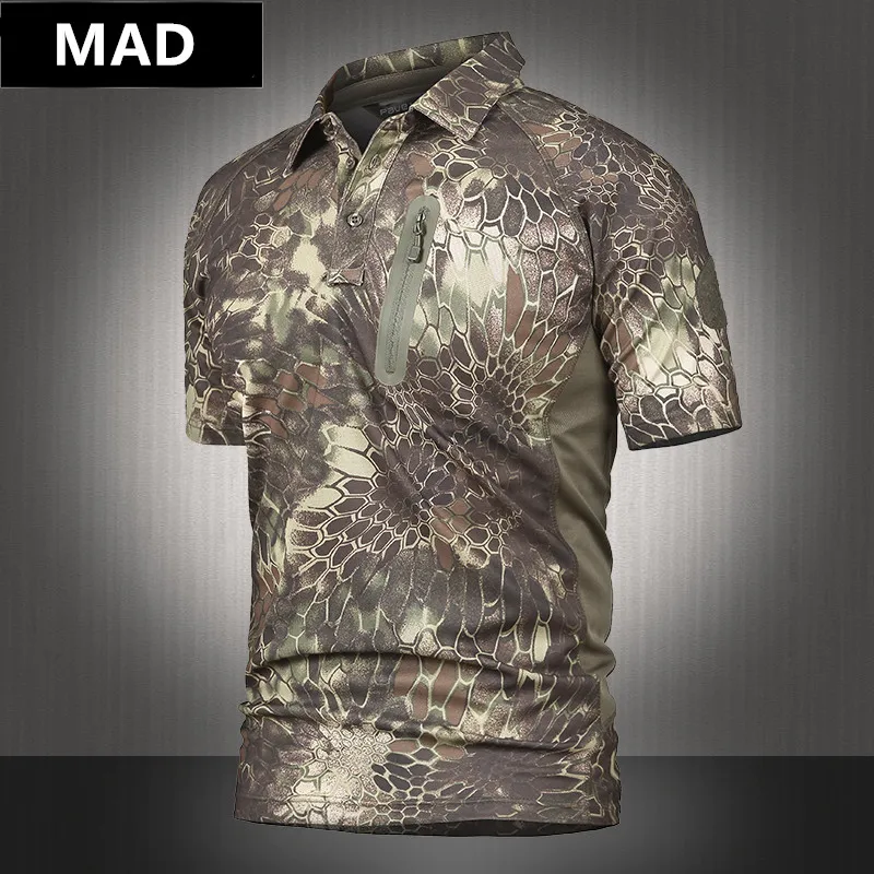 Tactical Army Breathable Fabric Polo For Men - Military Shopping