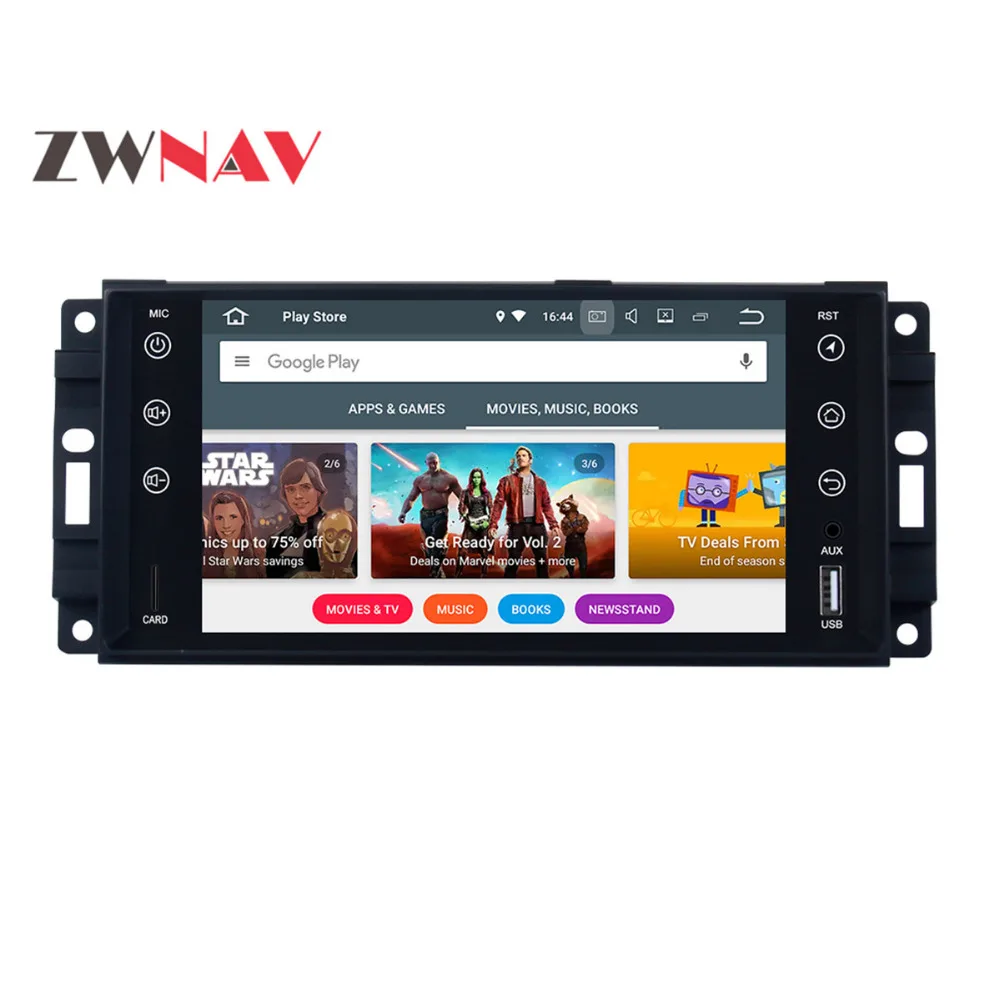 Автомобильный мультимедийный плеер GPS Android 8 0 Octa Core Для Jeep/wrangler/patriot/compass/journey