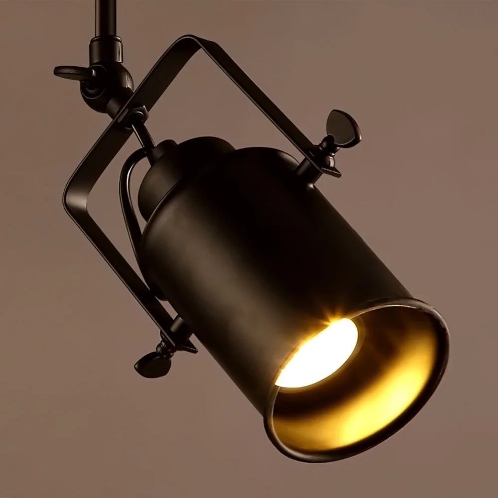 Настенный подвесной светильник Точечный светильник s домашний декор для гостиной светильник ing Лофт бар магазин одежды потолочный светильник черный