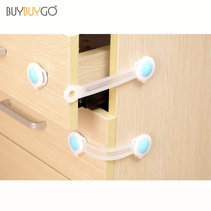 10pcs/lot Baby Safety Drawer Cabinet Lock Wardrobe Doors Refrigerator Safety Locks Protection for Child Kids Door Drawer Lock