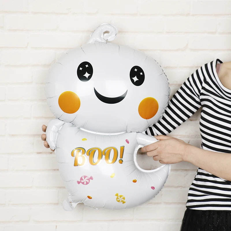 1 шт. фольгированные воздушные шары в виде тыквы летучей мыши|Воздушные и