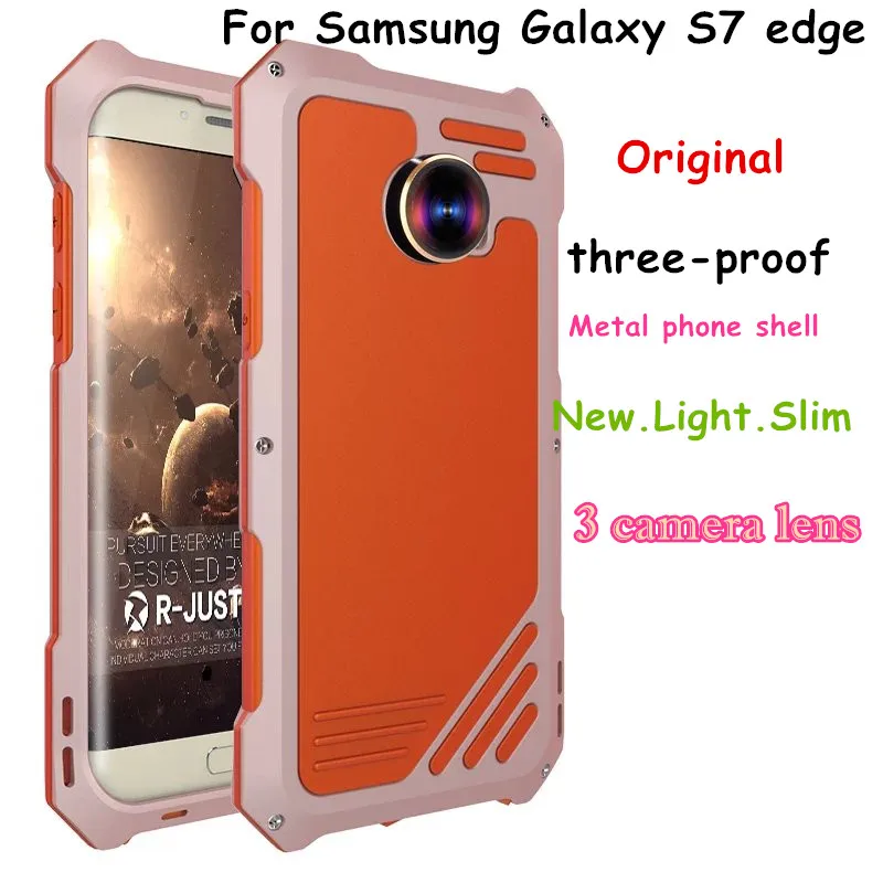 R just For S7 Dirt Shock proof Armor Metal Aluminum Phone Case For Samsung Galaxy S7