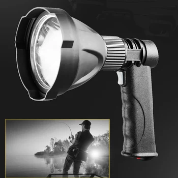 

High Portable Flashlight LED USB Charging Handheld Outdoor Spotlight for Fishing Camping DOG88