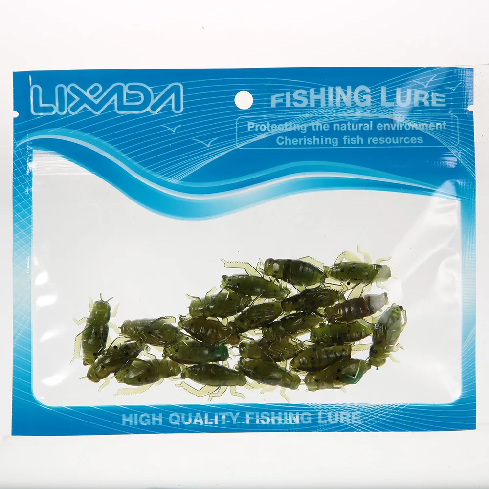 Lixada 20 шт. рыболовные приманки 0 8 г 2 см Мягкая приманка искусственная насекомые