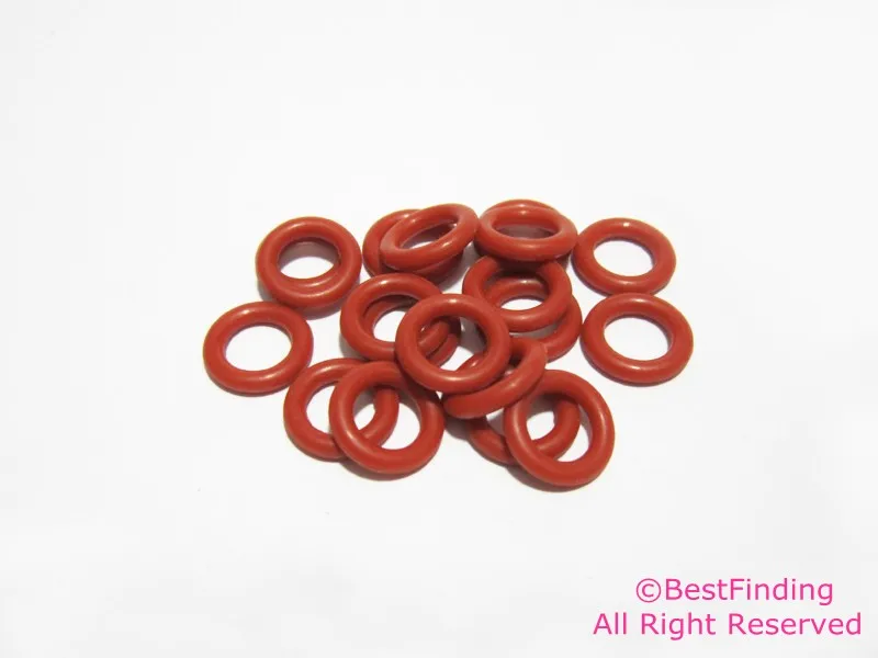 

10mm Garnet silicone o rings red Round or Flat leather rubber o rings Fix rings