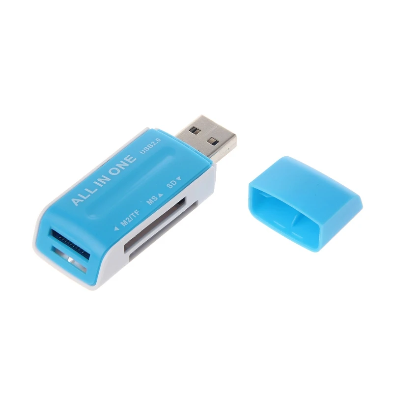 Все-в-одном USB 2,0 мульти карта памяти ридер адаптер для SD/SDHC MMC MS M2 TF